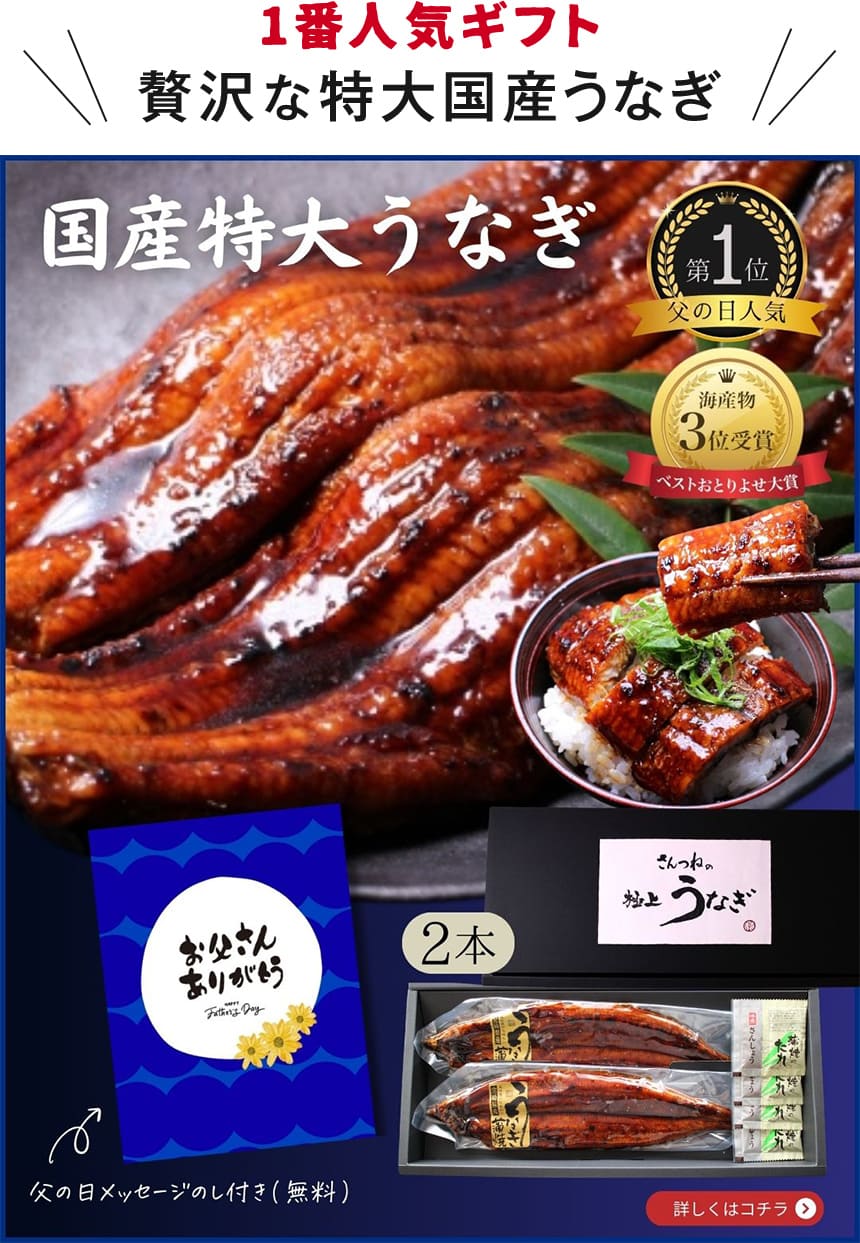 早割 うなぎ 父の日 2025 ギフト 贈答 おとうさん お父さん 父 義父 魚 お魚 さかな ヘルシー 健康