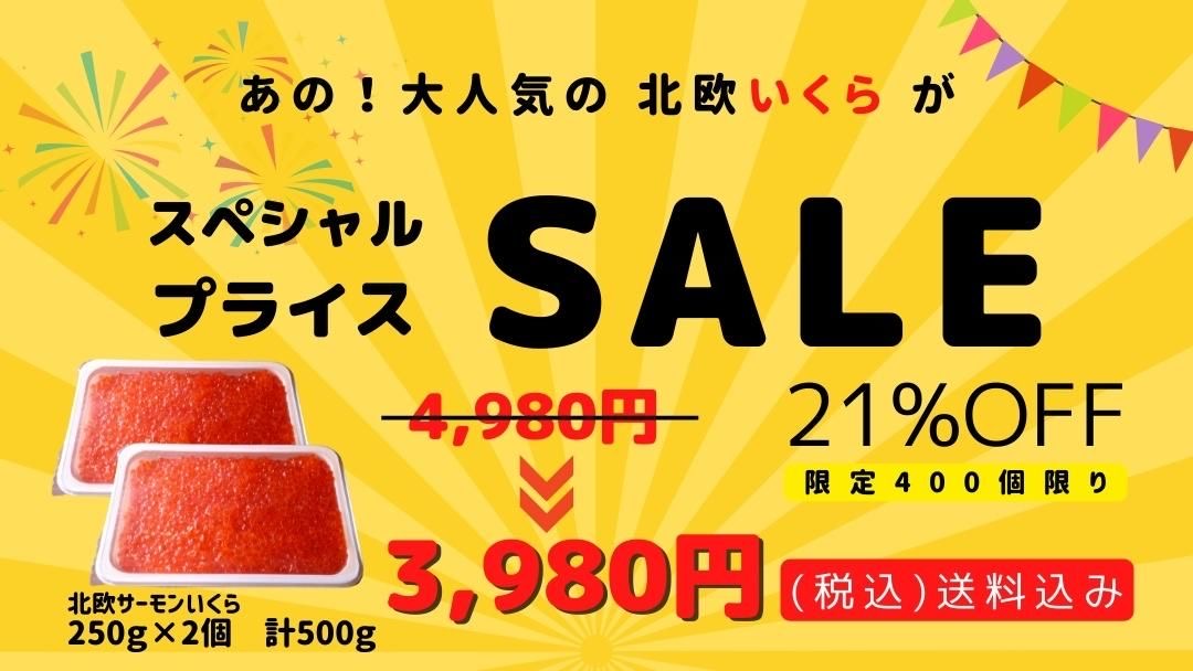 いくら 北欧サーモン 小粒 醤油漬け２５０ｇ ２個 500g 送料無料 ざこばの朝市 公式オンラインショップ ざこばの朝市お取り寄せ 海鮮 通販 コスパカニ うなぎ いくらなど厳選海の幸を市場直送
