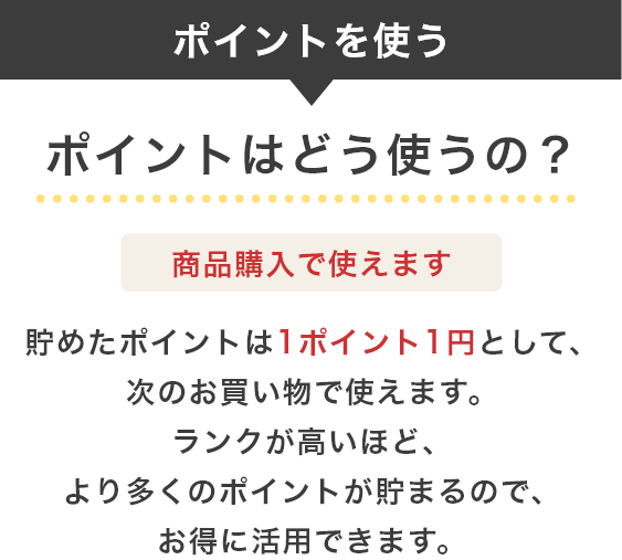ポイントはどう使うの？